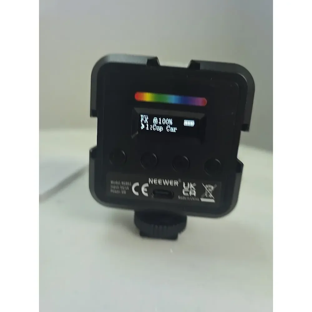 NEEWER Magnetic RGB Camera Light, 360° Full Color RGB61 Small LED Panel BRIGHT!